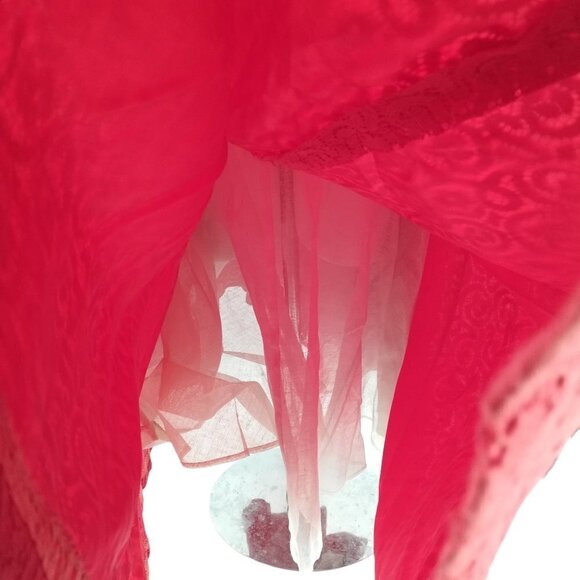 Vintage 50s Lace Rhinestone Short Sleeve Dress Size 11 A Line Miss Jane Junior - Picture 8 of 15